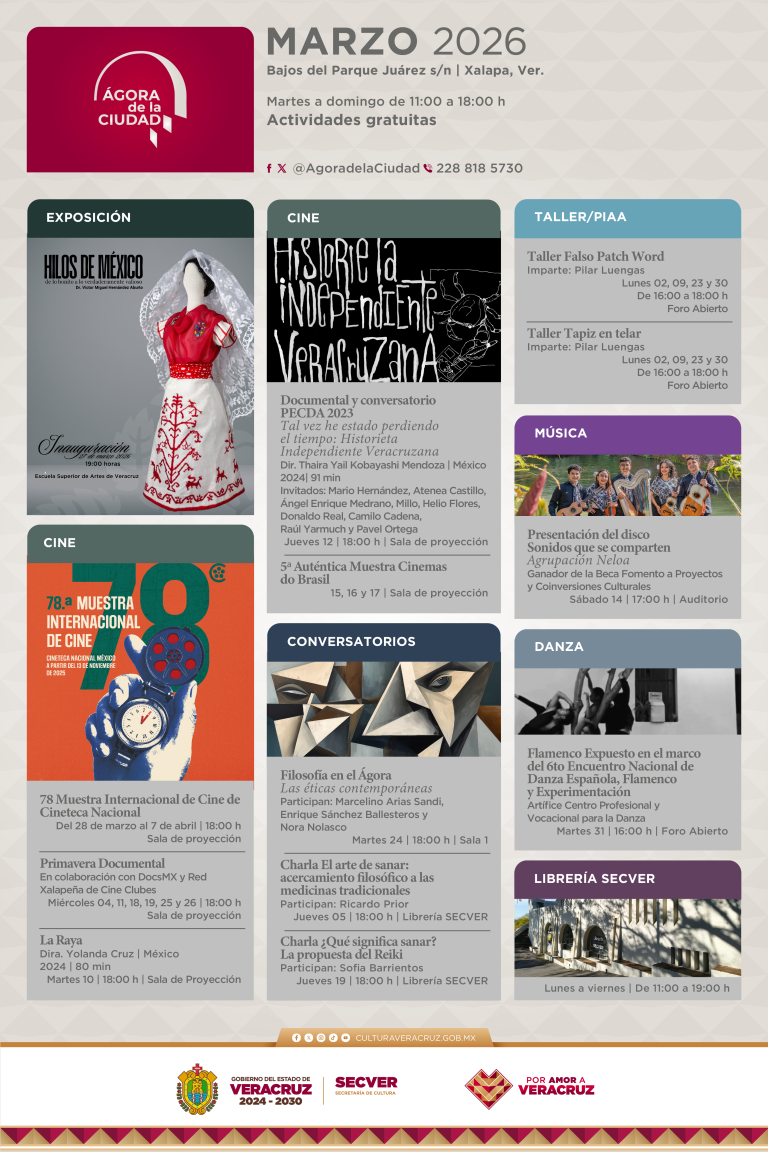 Cartelera Marzo 2026_Ágora de la Ciudad