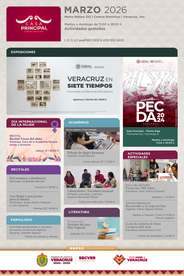 Cartelera_Casa Principal_Marzo 2026