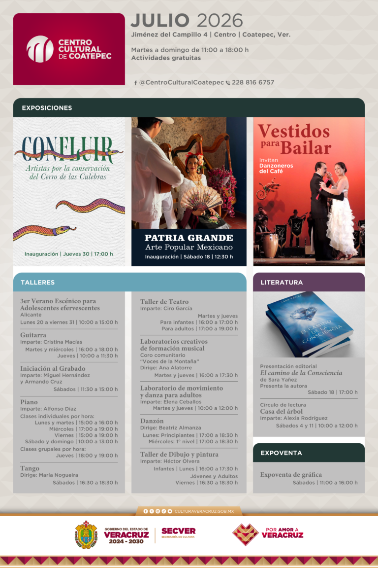 Cartelera_julio_CC Coatepec