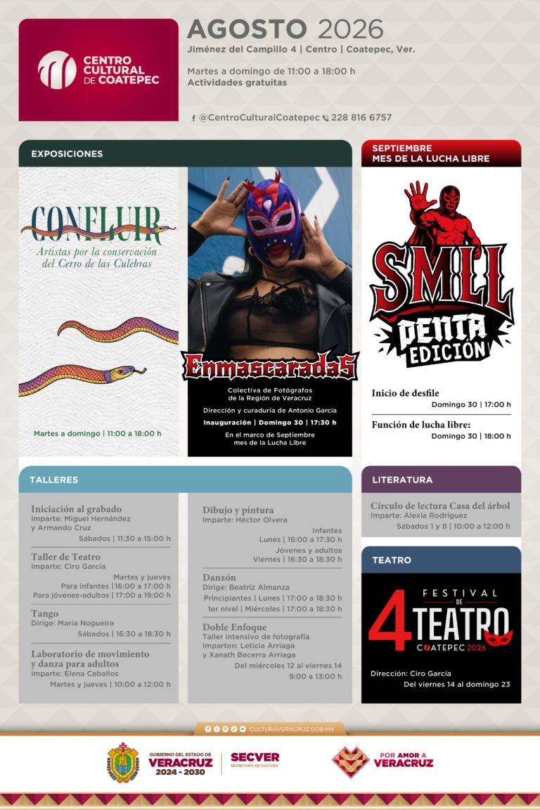 Cartelera_agosto_CC Coatepec